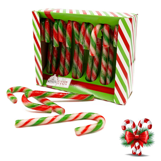 Bonds Mint 12 Candy Canes 120g Box Christmas Sweets (6 - 24 Boxes)