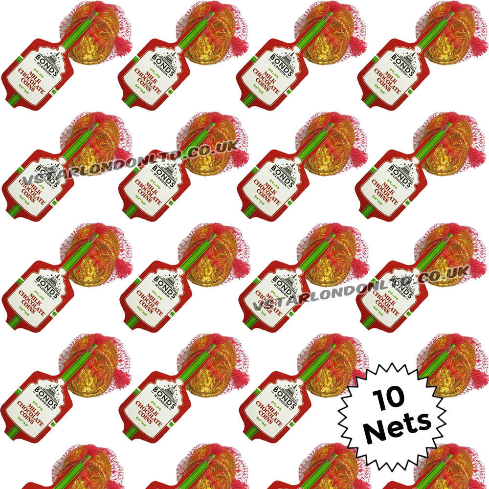 Bonds Net of Gold Milk Chocolate Coins 75g (10, 15 & 25 Nets)