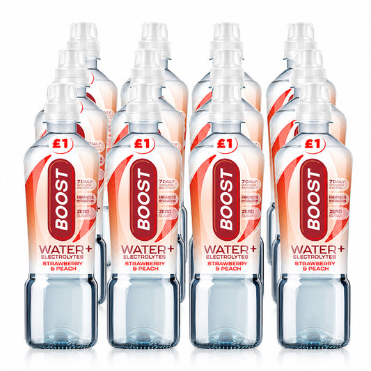 Boost Sport Hydration Water Strawberry & Peach 500ml PMP (Case of 12)