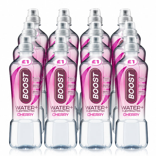Boost Water+ Electrolytes Cherry Hydration Drink 500ml (Case of 12)