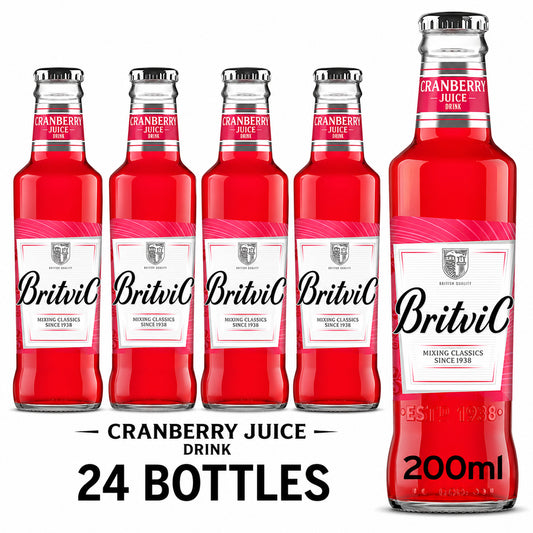 Britvic Cranberry Juice Drink 200ml Bottles (Case of 24)