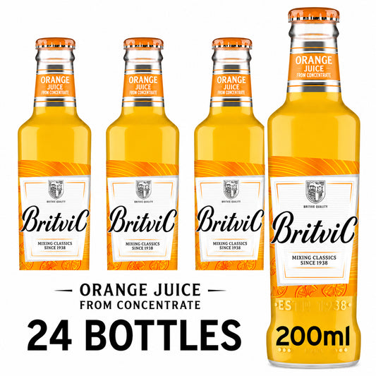 Britvic Orange Juice 200ml Bottles (Case of 24)