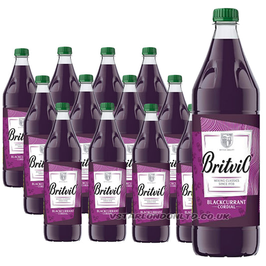 Britvic Blackcurrant Cordial 1L (6 or 12 Bottles)