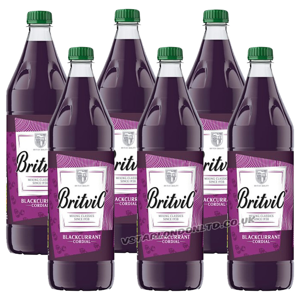Britvic Blackcurrant Cordial 1L (6 or 12 Bottles)