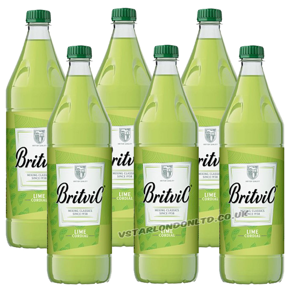 Britvic Lime Cordial 1L (6 & 12 Bottles)
