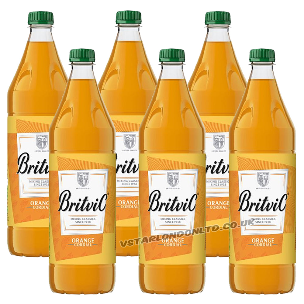 Britvic Orange Cordial 1L (6 & 12 Bottles)
