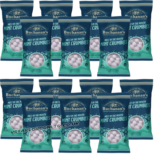 Buchanan's Melt in the Mouth Mint Crumbles 140g (6 & 12 Bags)