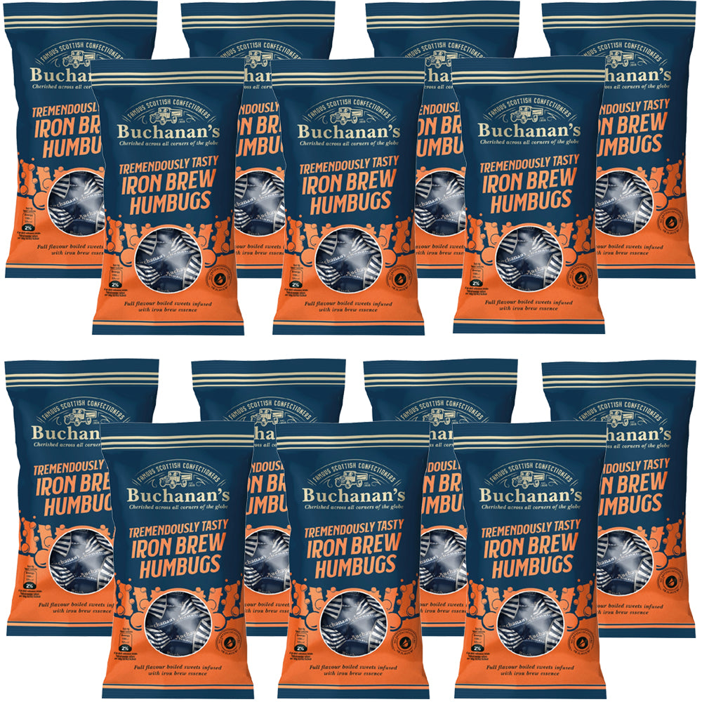 Buchanan's Iron Brew Humbugs 140g (6 & 12 Bags)