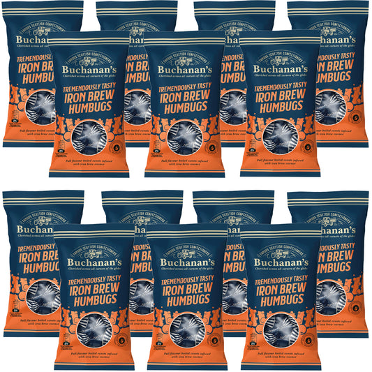 Buchanan's Iron Brew Humbugs 140g (6 & 12 Bags)