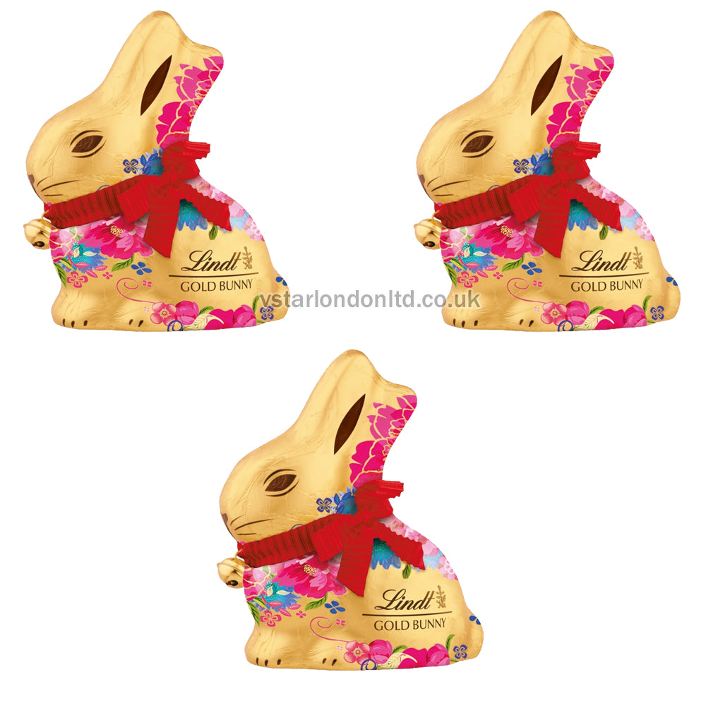 Lindt Gold Bunny Flowers Figure(3x100g)