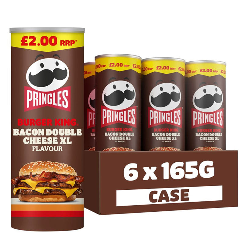 Pringles Sharing Crisps 165g PMP 6 Tins – Original, Texas BBQ, Sour Cream & Onion, Salt & Vinegar & More