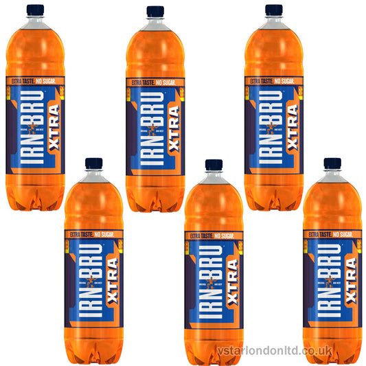 Irn-Bru Xtra (6 x 2L Bottles) – No Sugar Fizzy Drink
