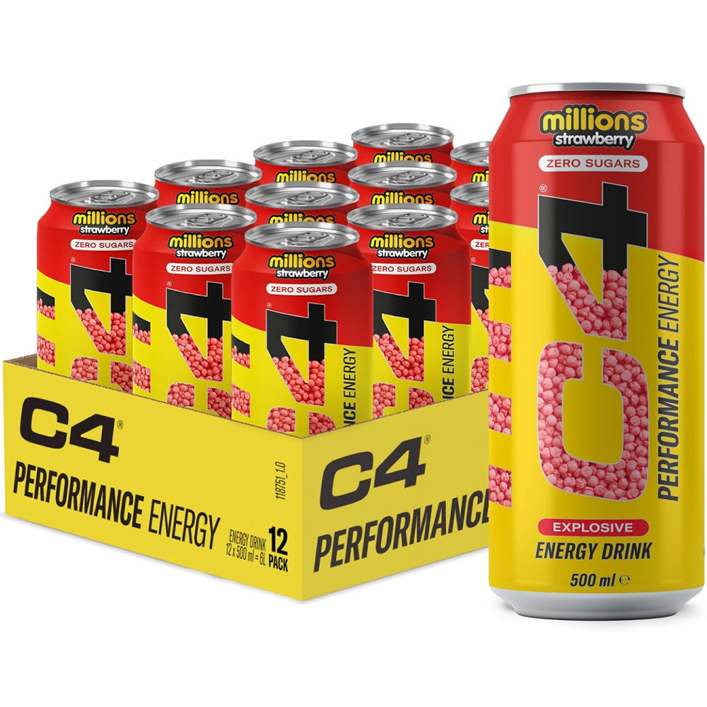 C4 Performance Energy Millions Strawberry Energy Drink 500ml