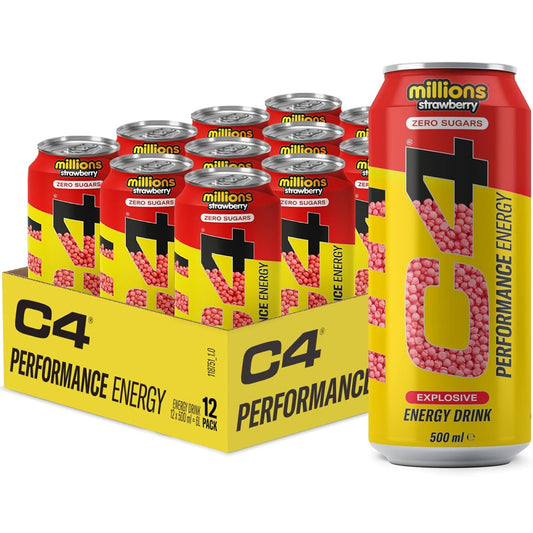 C4 Performance Energy Millions Strawberry Energy Drink 500ml