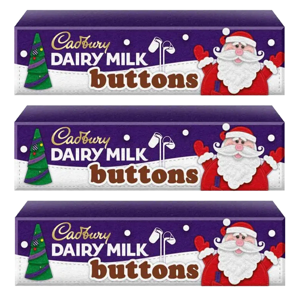 Cadbury Dairy Milk Buttons Tube 3 x 72g