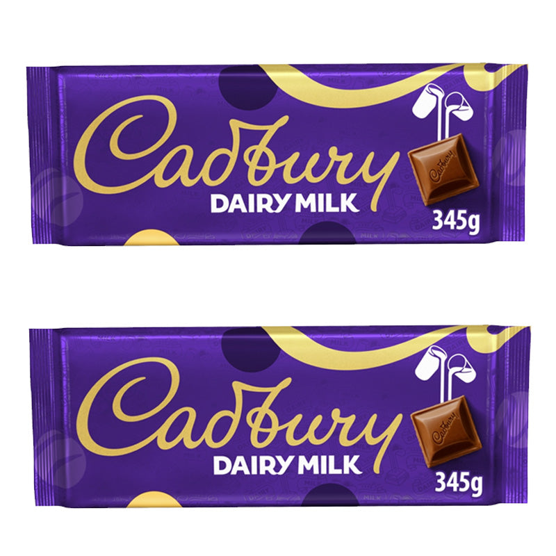 Cadbury Dairy Milk Chocolate Gift 345g x 2 Bars