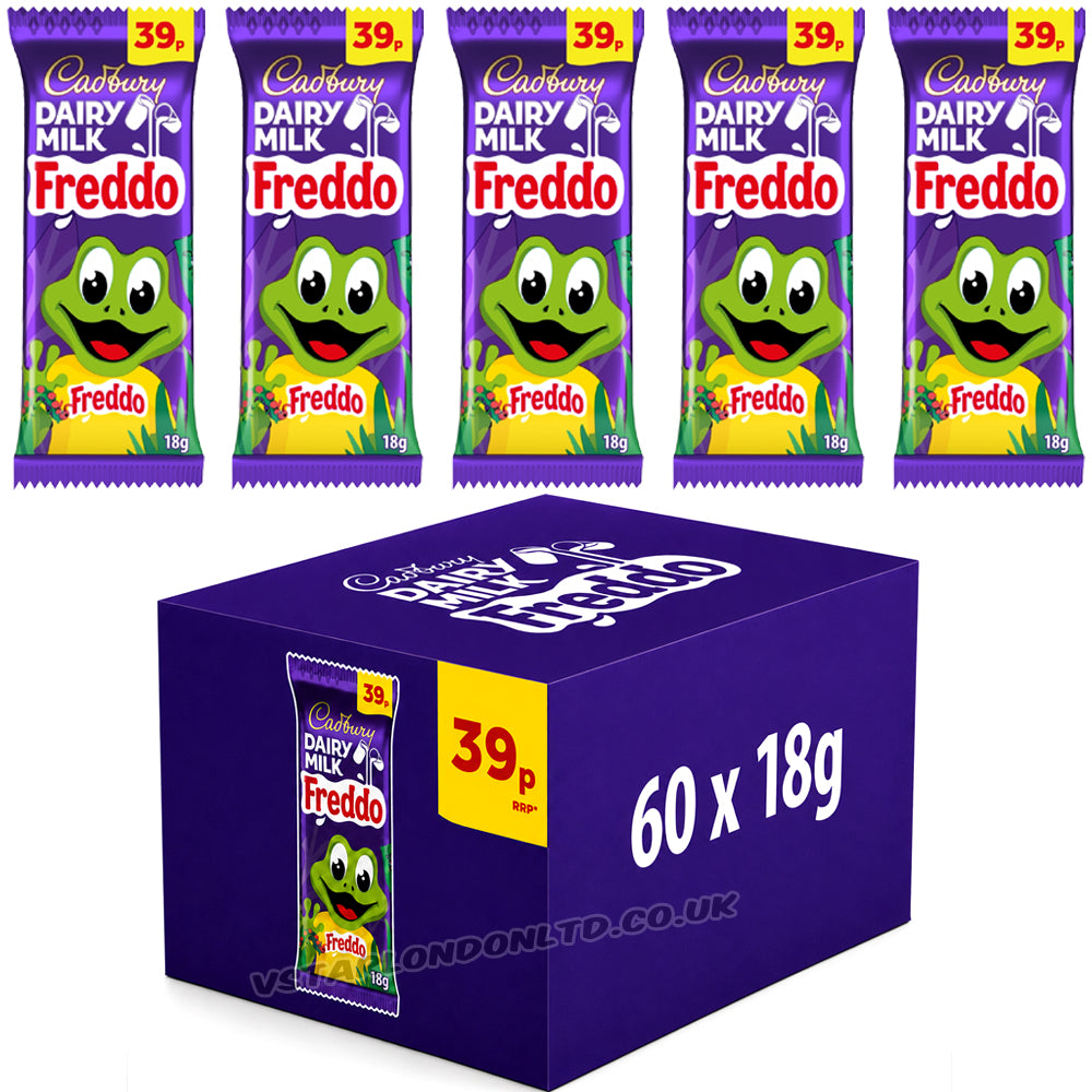 Cadbury Dairy Milk Freddo Chocolate Bar 18g 39p PMP (Box of 60)