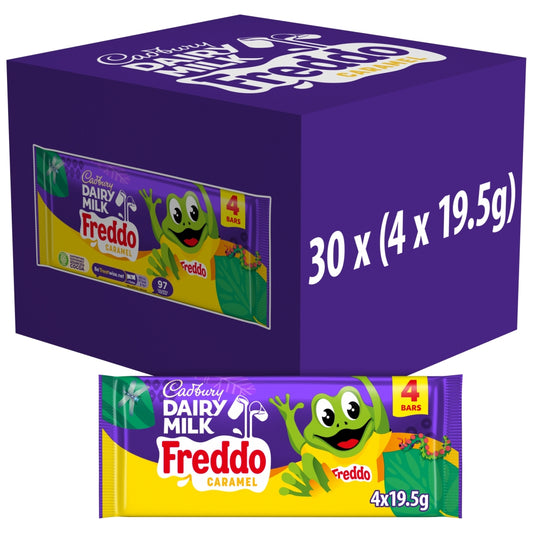 Cadbury Dairy Milk Caramel Freddo 4 Pack Multipack (30 x 78g)