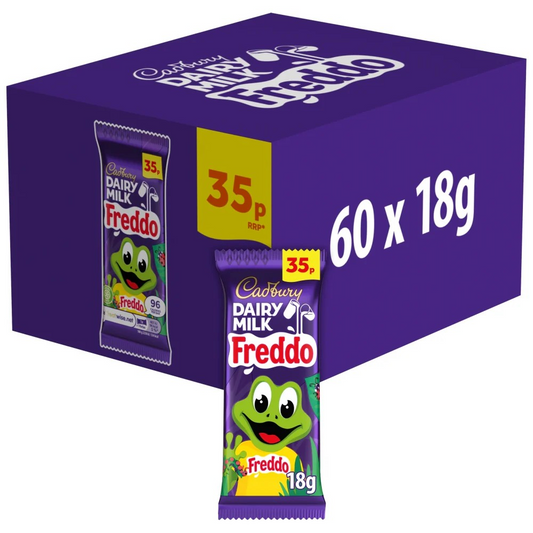 Cadbury Dairy Milk Freddo Chocolate Bar 18g 35p PMP – Box of 60