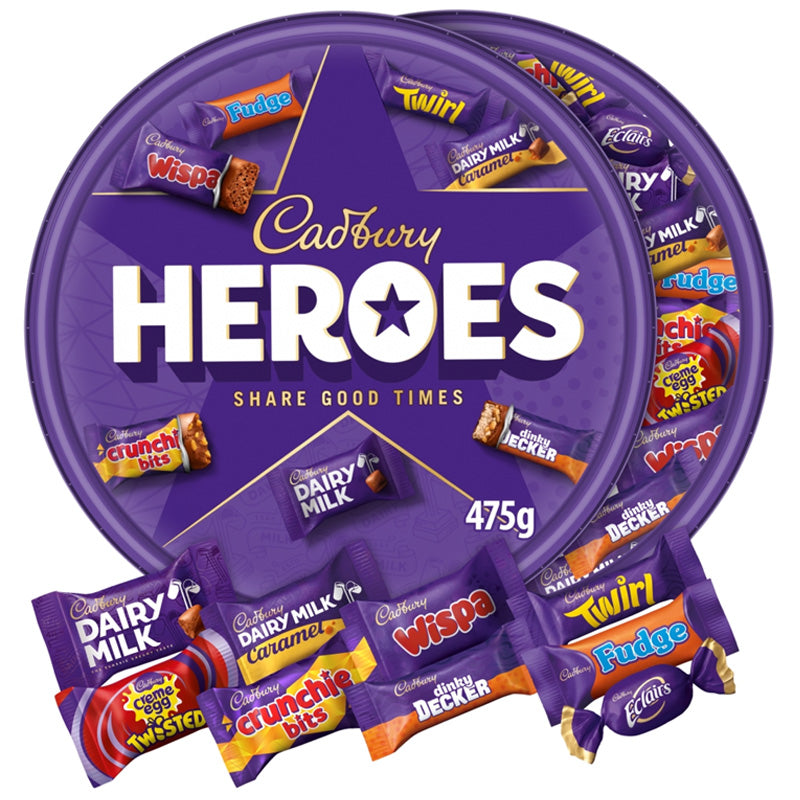 Cadbury Heroes Chocolate Christmas Assortment 475g Tub