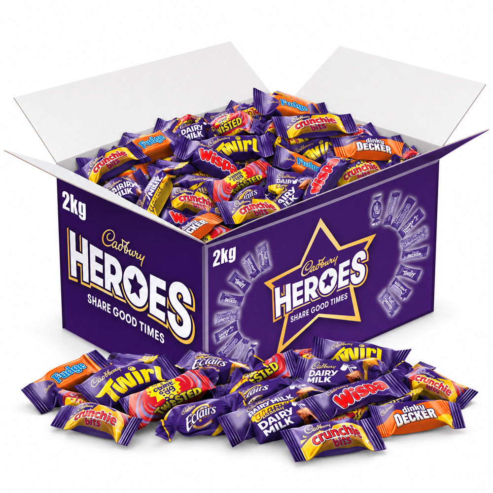 Cadbury Heroes Chocolate Box 2kg – Assorted Chocolates & Toffees