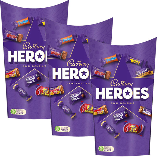 Cadbury Heroes Chocolate Gift Box 3 x 290g
