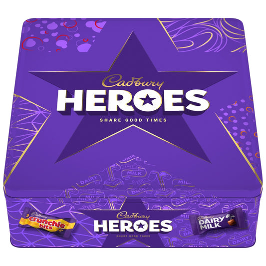 Cadbury Heroes Chocolate Tin 700g – Assorted Bite-Size Chocolates