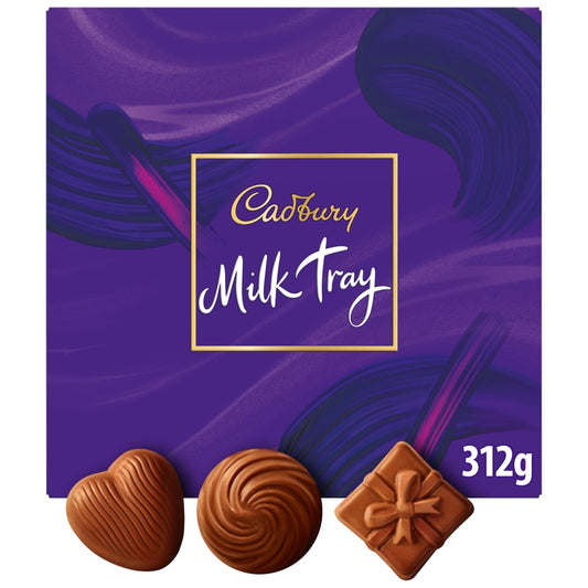 Cadbury Milk Tray Chocolate Box 312g – Assorted Dairy Milk Chocolates Gift