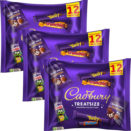 Cadbury Treatsize Chocolate Bar Sharing Selection Bag 3 x 223g