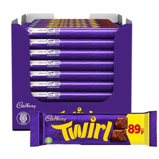 Cadbury Twirl Chocolate Bar 43g 89p PMP (Box of 48)