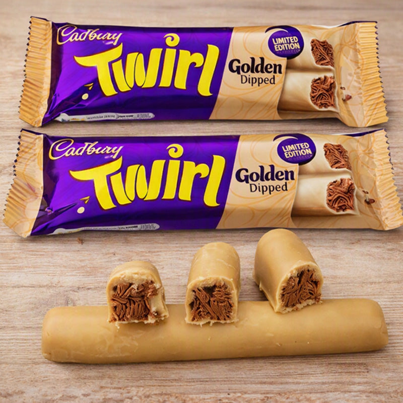 Cadbury Twirl Golden Dipped Limited Edition 43g x 48 Bars | Golden Chocolate