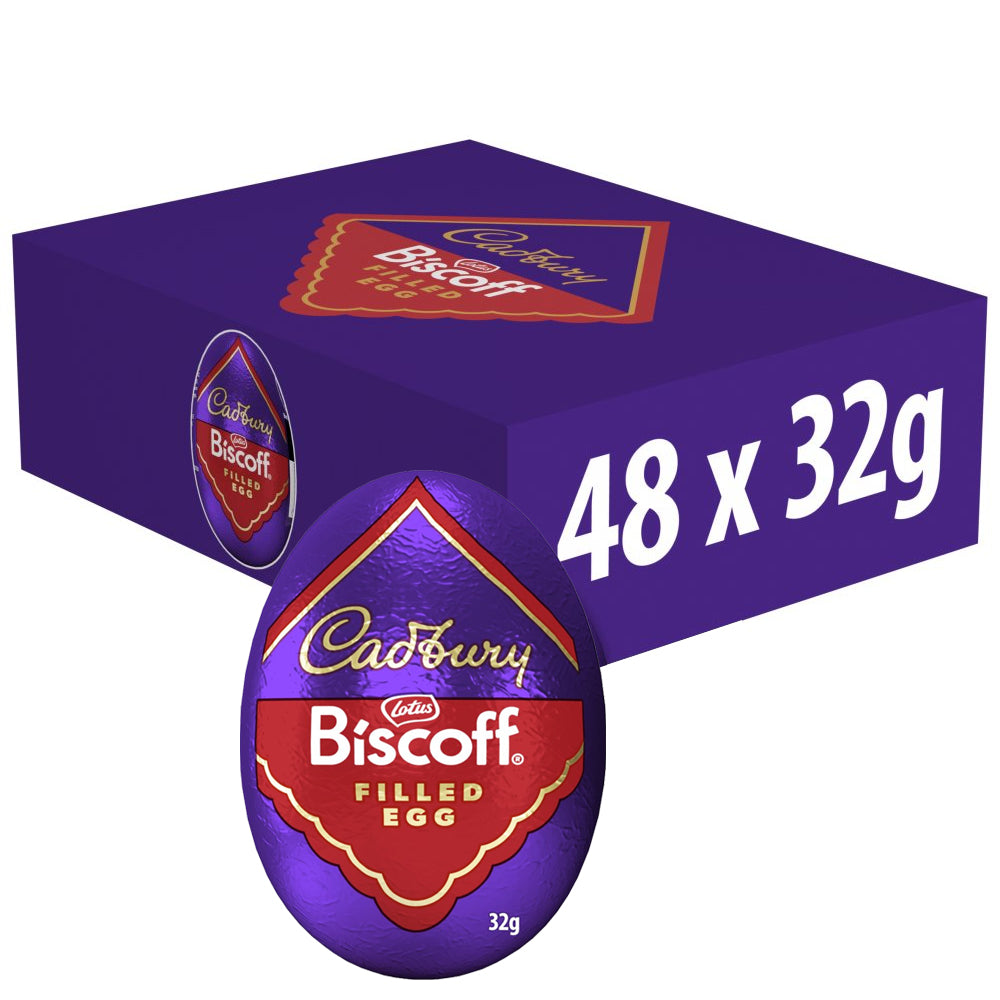 Cadbury Biscoff Chocolate Egg 32g (24 & 48 Eggs) – Easter 2026 Edition