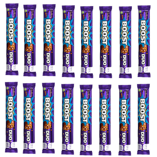 Cadbury Boost Duo Chocolate Bar 63g Caramel Biscuit (16 & 32 Bars)