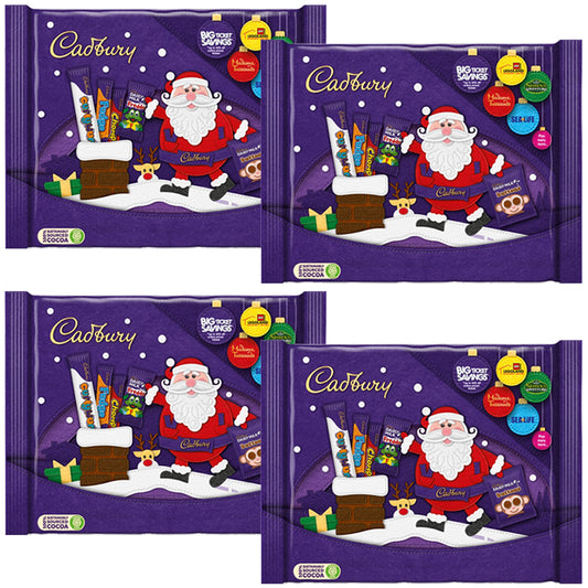 Cadbury Chocolate Christmas Selection Pack 4 x 78g