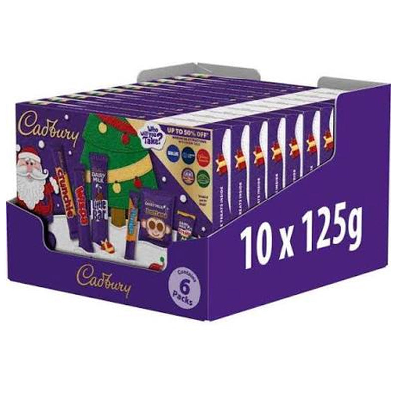 Cadbury Christmas Chocolate Selection Box 125g (5 & 10 Boxes) Festive Gift