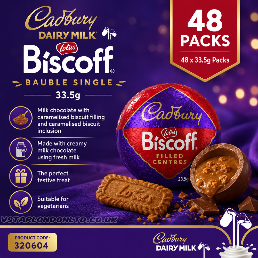 Cadbury Dairy Milk Biscoff Bauble 33.5g (24 & 48 Packs)