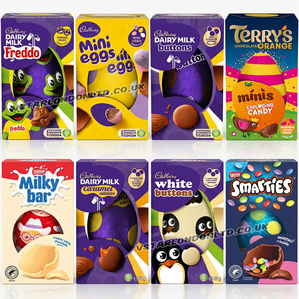 Cadbury Easter Eggs Random Mixed Selection (6 & 12 Boxes)