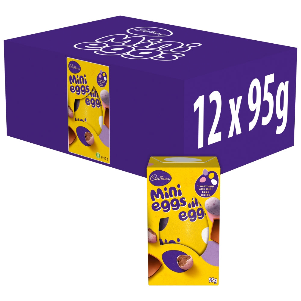 Cadbury Mini Eggs Milk Chocolate Easter Egg 95g (Box of 12)