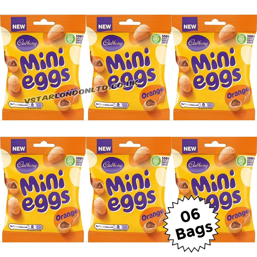 Cadbury Mini Eggs Orange Chocolate 74g (12 & 24 Bags) | Easter 2026