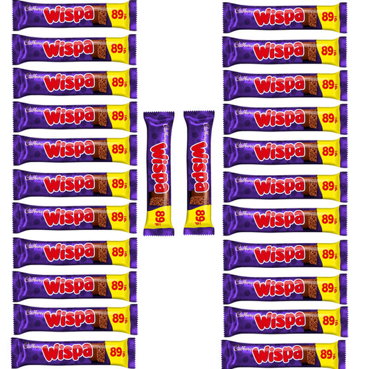Cadbury Wispa Bubbly Milk Chocolate Bar 36g PMP (24 & 48 Bars)