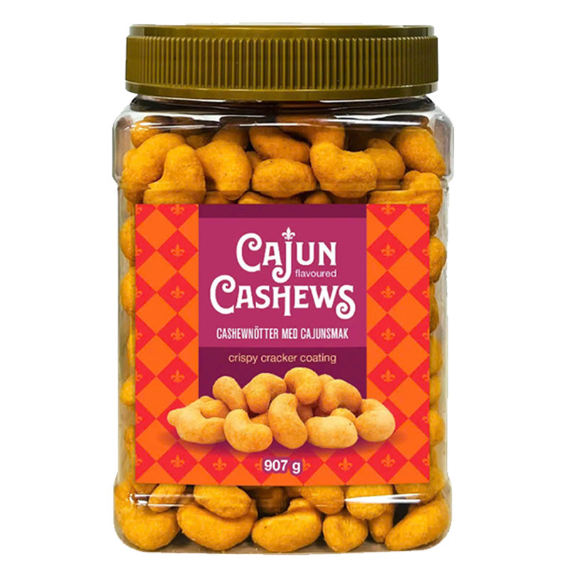 Cajun Coated Cashews 907g Crispy Cracker Coated Spiced Cashew Nuts
