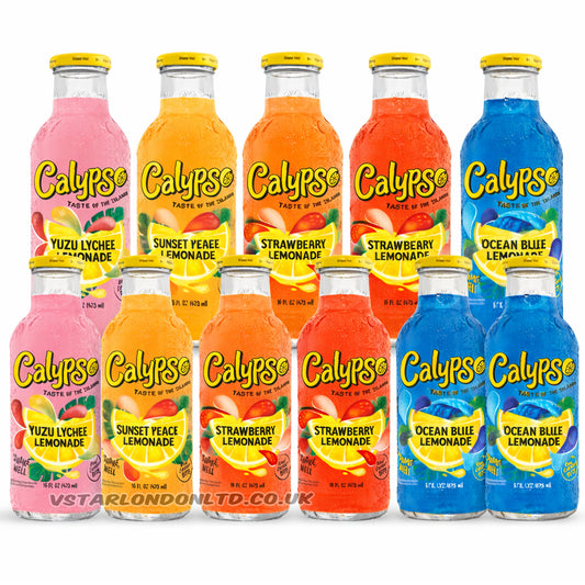 Calypso Lemonade Mixed Flavours 473ml Random Pack (6 & 12 Bottles)