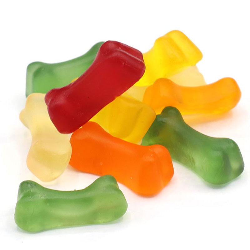 Candy Realms Gummy Bones PMP Tub 1.02kg – Halal Fruit Flavour Gummy Sweets