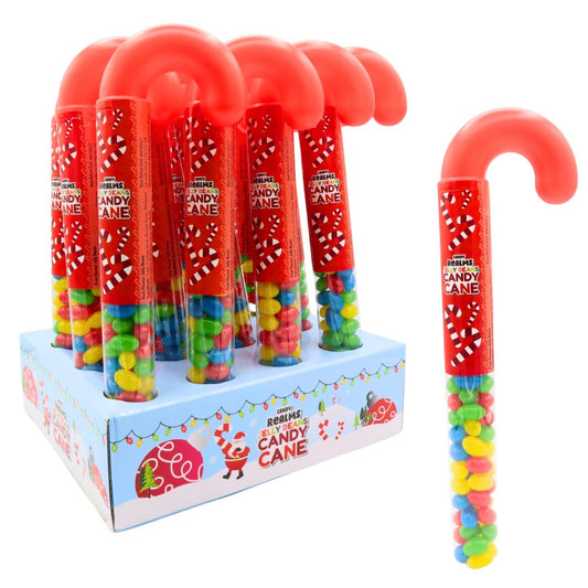 Candy Realms Jelly Beans Candy Cane 12 x 80g