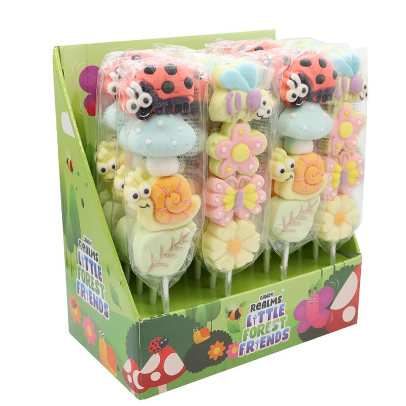 Candy Realms Little Forest Friends Mallow Lollipops 50g x 24
