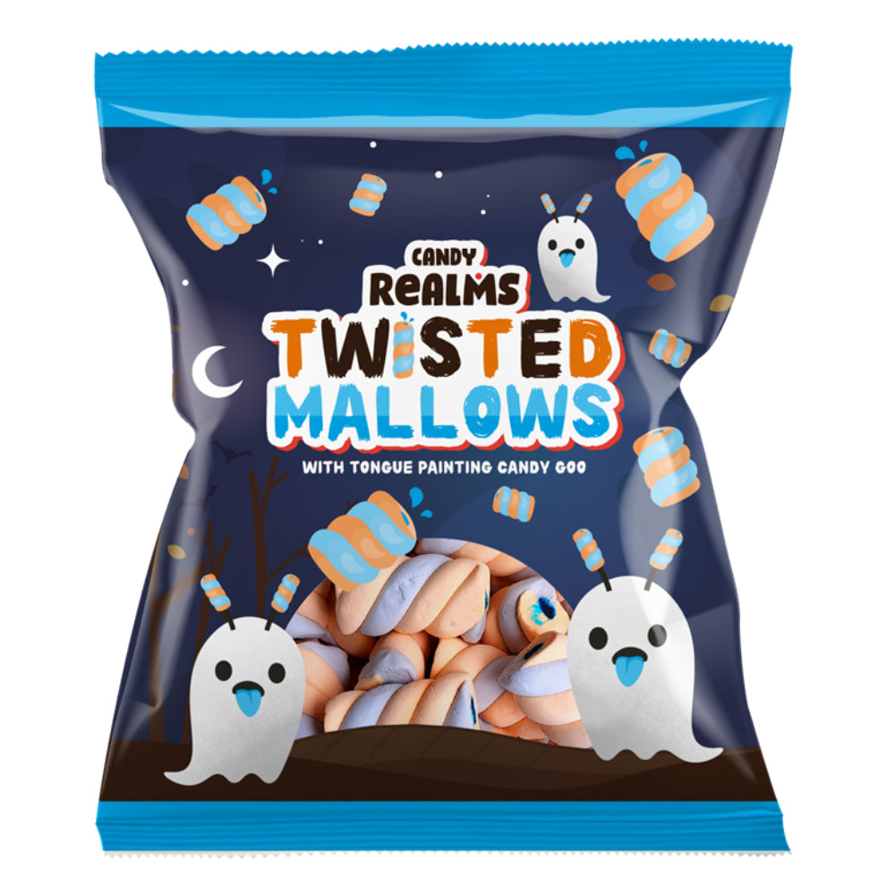 Candy Realms Twisted Mallows Bag 12 x 90g