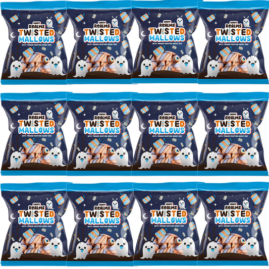 Candy Realms Twisted Mallows Bag 12 x 90g