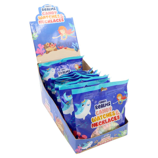 Candy Realms Candy Watches & Necklaces Bag 102g – Pack of 12