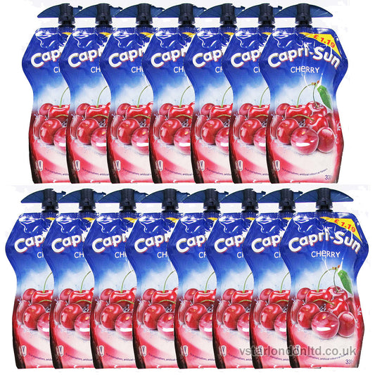 Capri-Sun Cherry Juice Drink – 330ml × 15 Pack | Refreshing Kids’ Juice