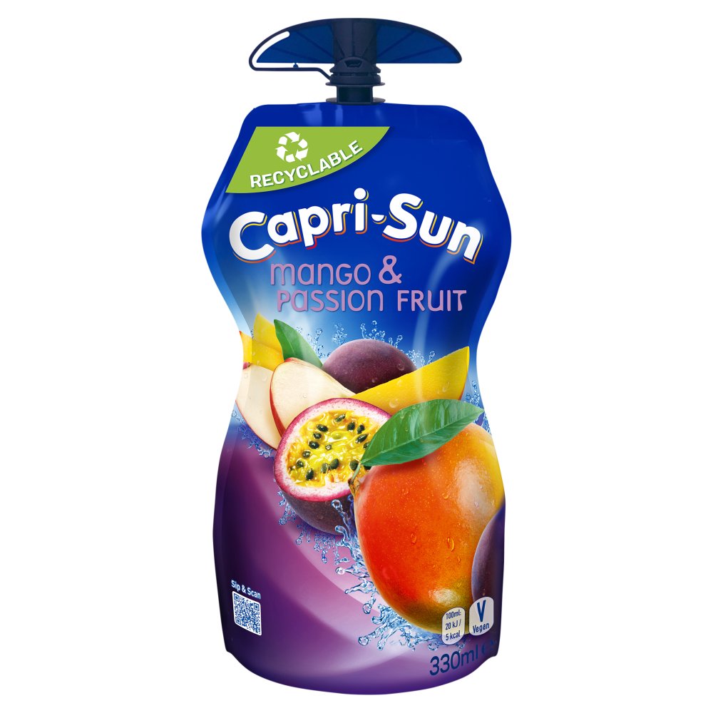 Capri-Sun Mango & Passionfruit 330ml x 15 Pouches PMP